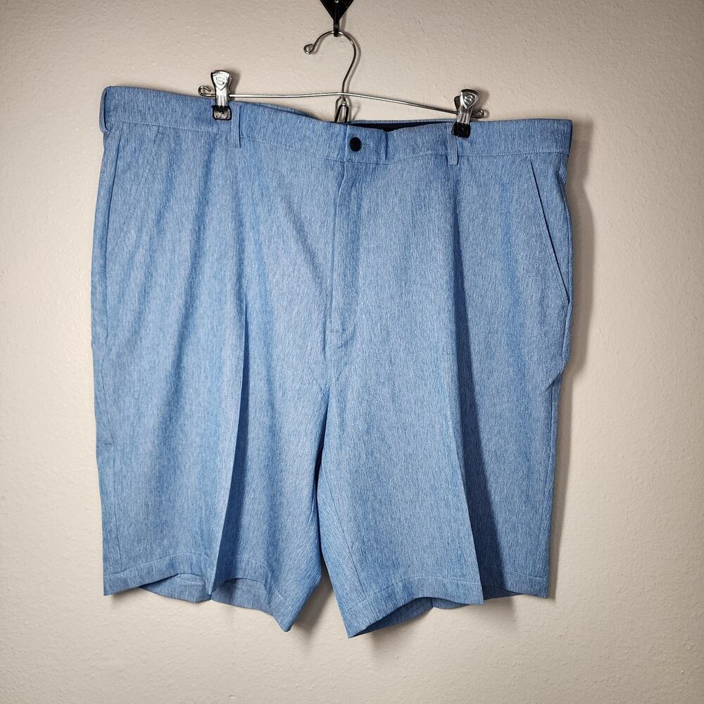 Greg Norman Shorts Chino Golf Men's Size 42 Light Blue Flat Front